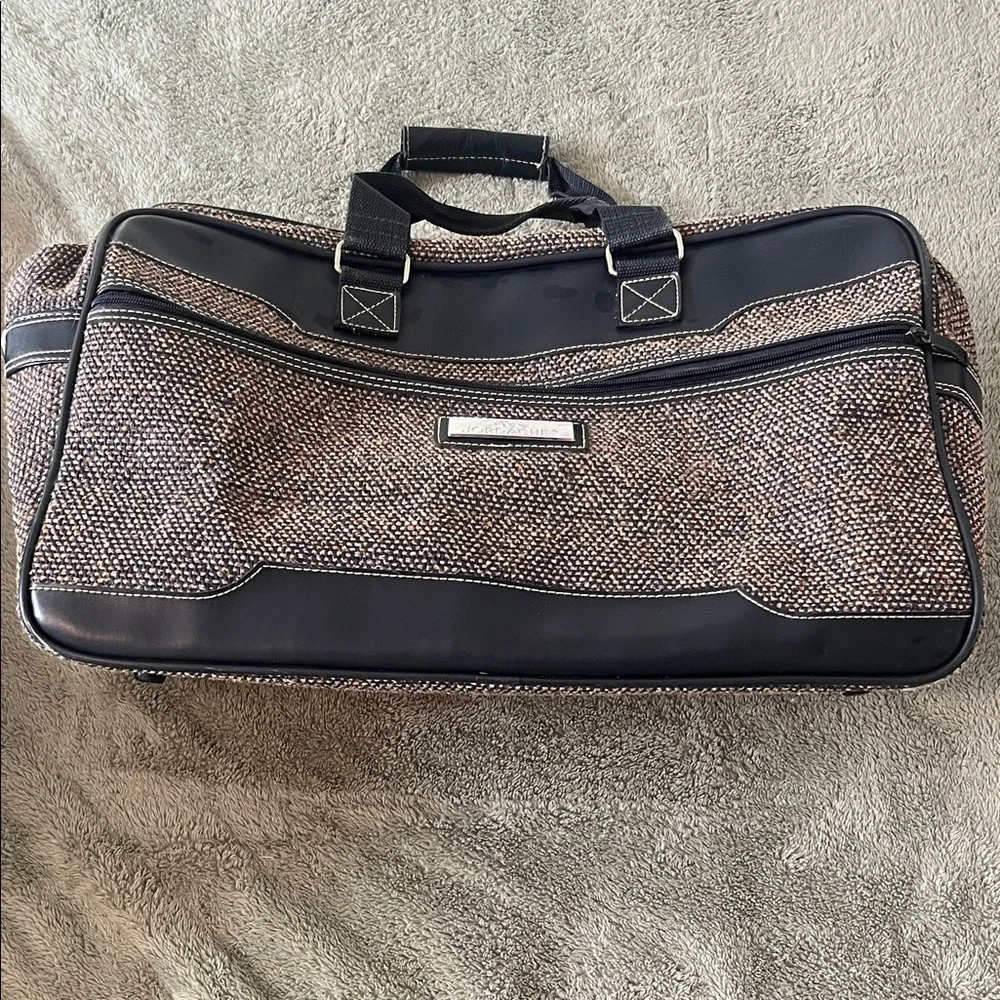 Vintage Jordache Elegant tweed carry on Bag